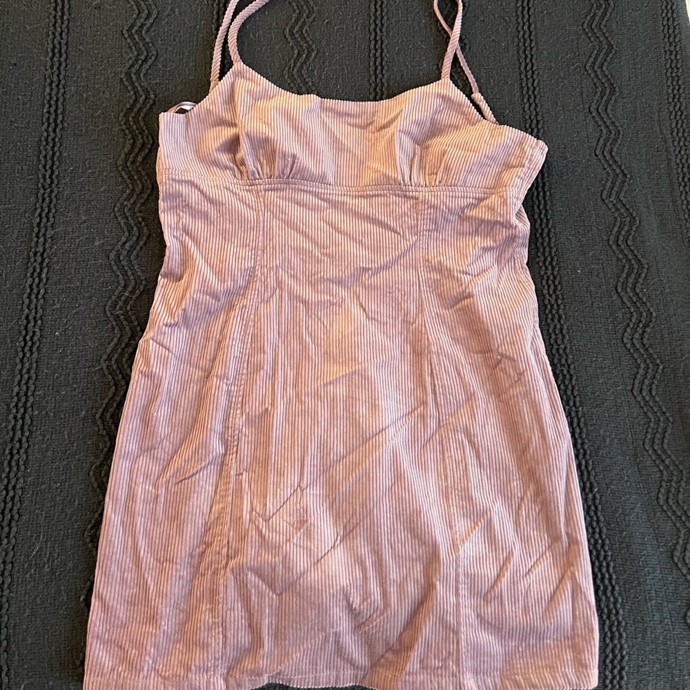Purple mini dress